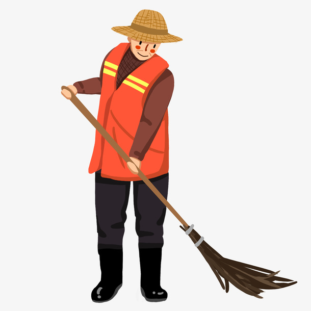 环卫工人素材免抠