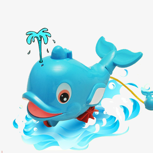 水上设施喷水的玩具免抠