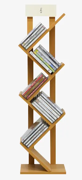 有意思的梯形书架免抠