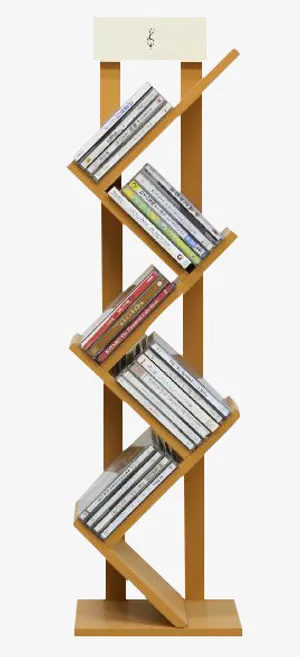 有意思的梯形书架免抠