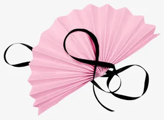 白纸折扇 png素材免抠