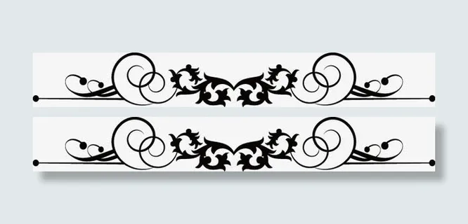 精美花边分割线免抠