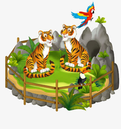 两只老虎免抠