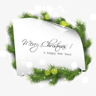 圣诞节松树纸张背景装饰