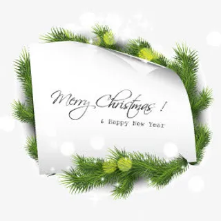 圣诞节松树纸张背景装饰