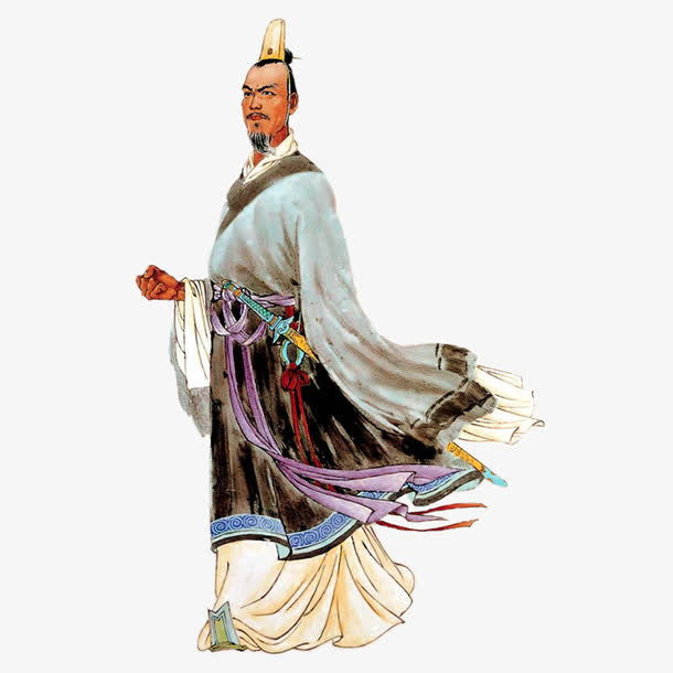 屈原人物免抠