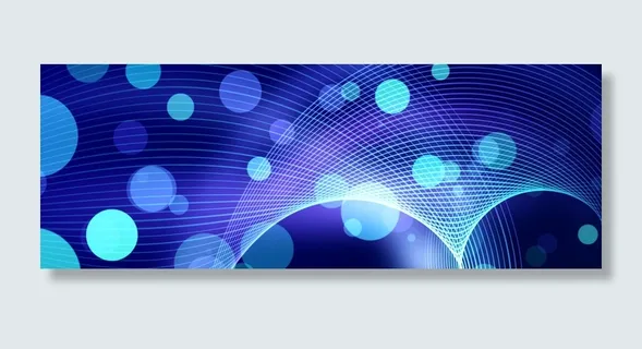 蓝色圆形光斑背景高清