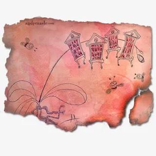 烧毁的牛皮纸免抠