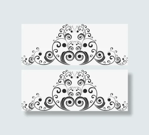 边框角花底纹素材免抠