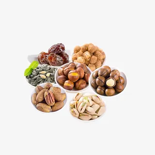 多盘坚果果仁免抠