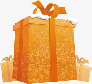 黄色礼物盒背景