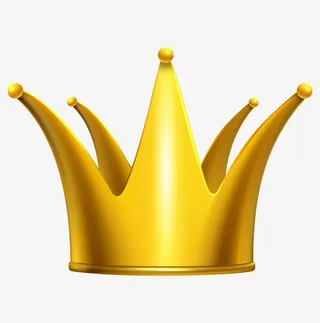 金色矢量高清皇冠免抠