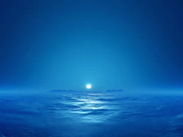湖水蓝天背景图片