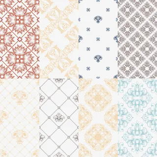 古老无缝连接花纹图案矢量素材免抠