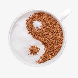 阴阳鱼创意咖啡免抠