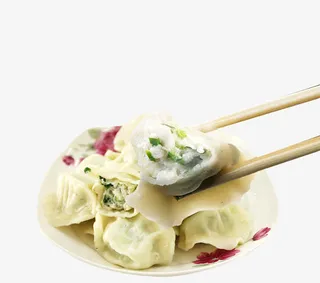 风味鲅鱼馅水饺素材免抠