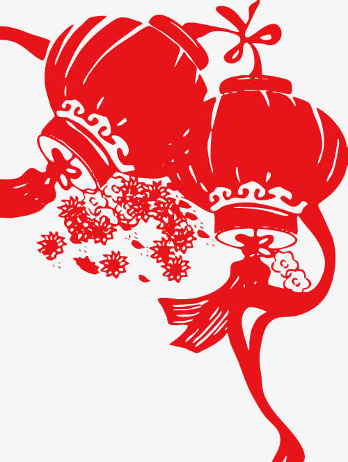 元宵春节灯笼免抠