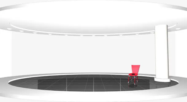 白色室内场景免抠素材免抠