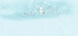 蓝色卡通背景高清