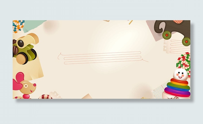 卡通童趣背景banner装饰高清