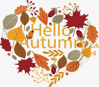 爱心枫叶拼图免抠