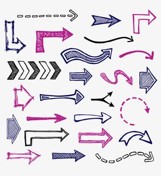 手绘箭头汇总免抠