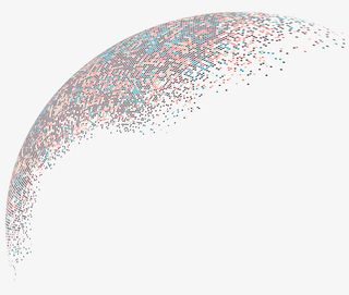 创意彩色科技星球渐变装饰免抠