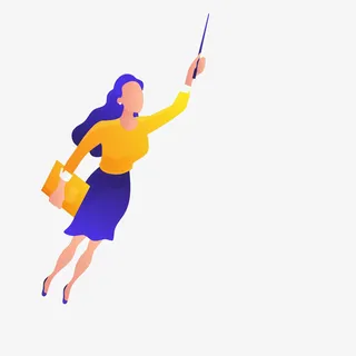 教师节老师手绘元素免抠