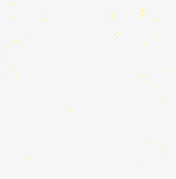 手绘灰色星星免抠