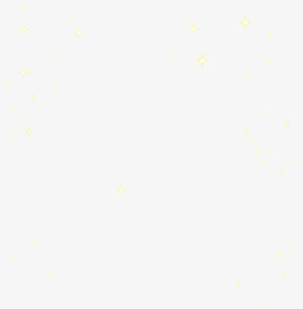 手绘灰色星星免抠