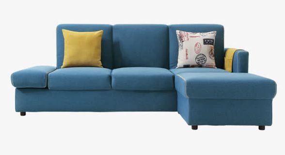 地中海风格布艺沙发免抠