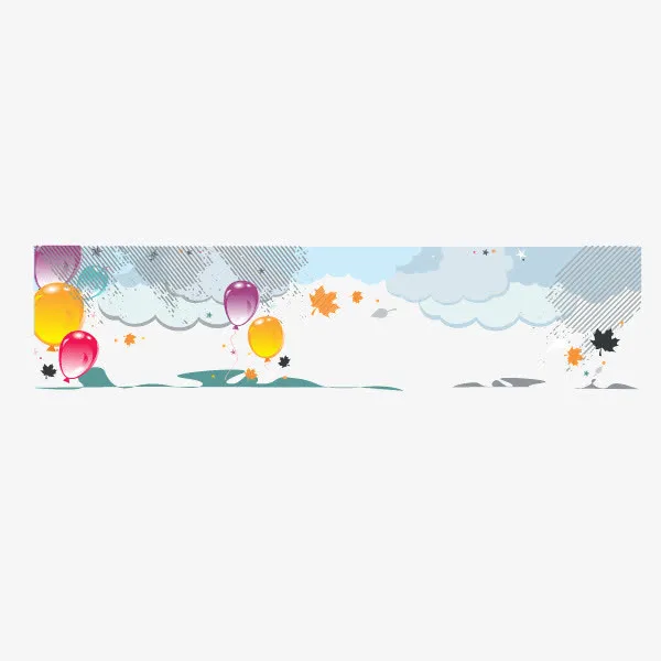 卡通手绘banner背景装饰图