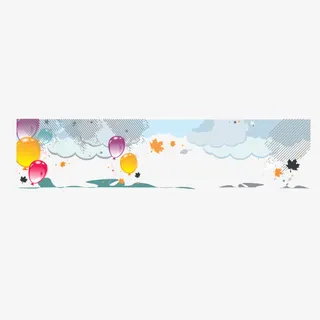 卡通手绘banner背景装饰图