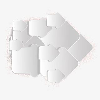 白色平面箭头免抠