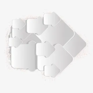 白色平面箭头免抠