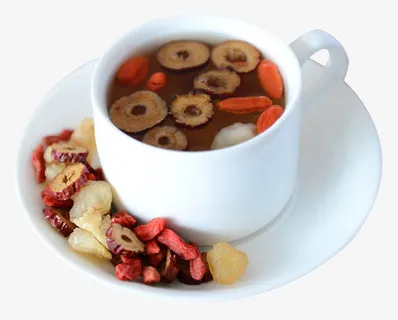 桂圆红枣枸杞茶素材免抠