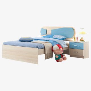 蓝色儿童套房免抠