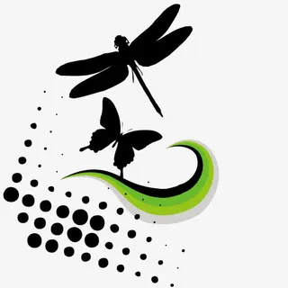 时尚印迹花纹免抠