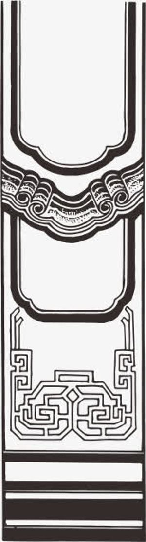 中国传统花纹免抠