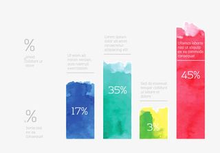 水彩墨迹绘画设计矢量素材免抠