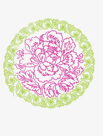 古典花纹免抠