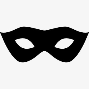 狂欢节面具的轮廓图标免抠