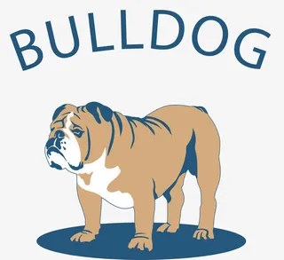 矢量图水彩斗牛犬免抠