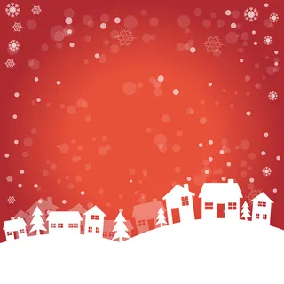 圣诞红色背景（1920*1920）高清