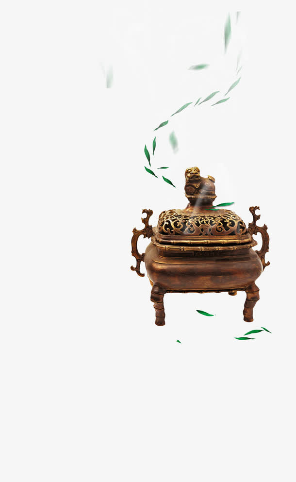 飘叶香炉图免抠