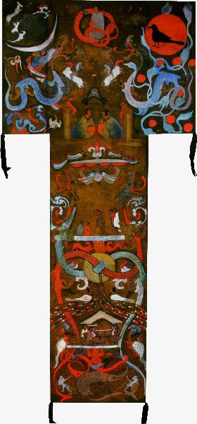 汉代帛画元素免抠