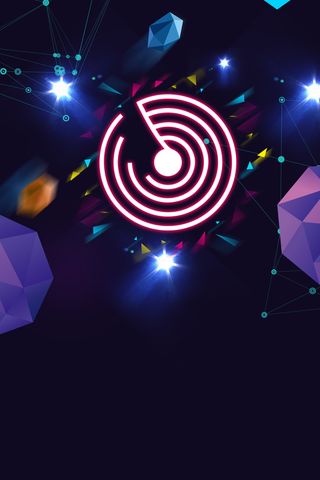 蓝色扁平科技背景高清