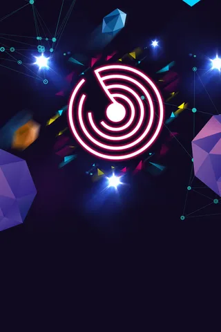 蓝色扁平科技背景高清