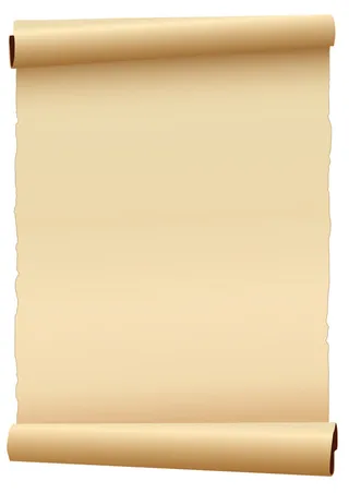 矢量卷轴素材免抠