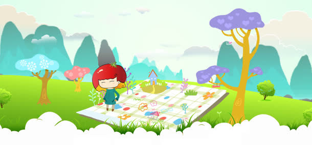 卡通风格背景banner